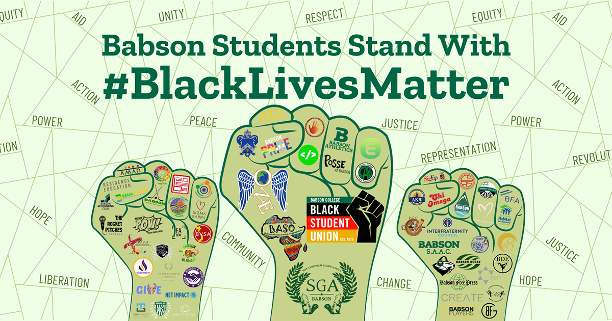 beplay平台下载巴布森学院的学生为黑人的生活