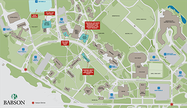 beplay平台下载Babson Wellesley校园地图